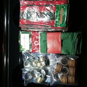 Christmas Napkin and Ring Set Bundle